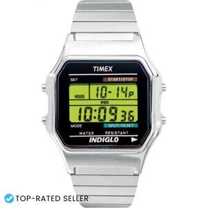 Classic Digital Chronograph Watch Retro Sporty Minimal Everyday Timepiece